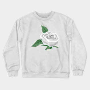 White rose Crewneck Sweatshirt